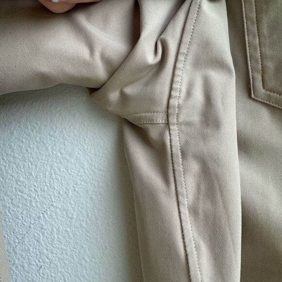 Lululemon ABC Pant Slim *Warpstreme 30” Tan Linen Casual Work Size 34 Rip Tag - Picture 5 of 6